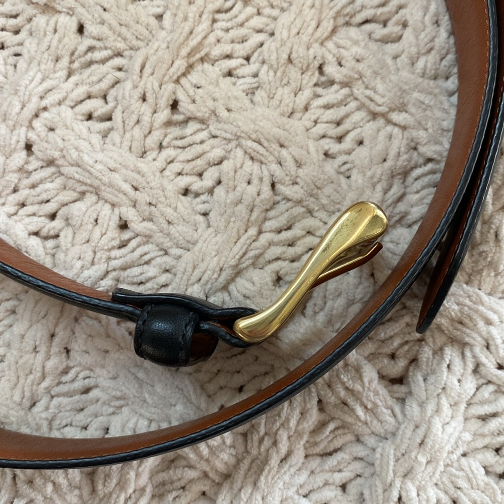 Coach Men Sz38 Leather Belt with Brass Buckle - Picture 11 of 11